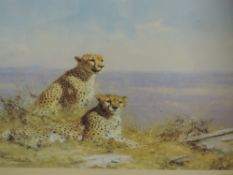 A Ltd Ed print, after David Shepherd, Serengeti, signed and num 205/850, 48 x 82cm, plus frame and