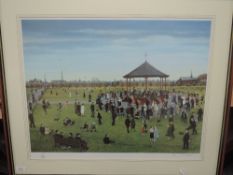 A Ltd Ed print, after Tom Dodson, Dancing in the Park, signed, 48 x 60cm, plus frame and glazed