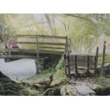 A watercolour, Tom Purvis, country walk, signed, attributed verso, and dated 1988, 35 x 53cm, plus