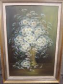 An oil painting, Janey Lee, still life, signed, 75 x 50cm, plus frame