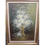 An oil painting, Janey Lee, still life, signed, 75 x 50cm, plus frame