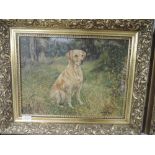 Two oil paintings, Susan M Triggs, labrador dogs, signed and dated 1979 and 1986, each 29 x 39cm,