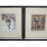 A set of four prints, after Reynolds, Dickensian characters, for Buchanan whisky, each 28 x 20cm,