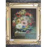 An oil painting, Reynold, still life, signed, 30 x 25cm, plus frame