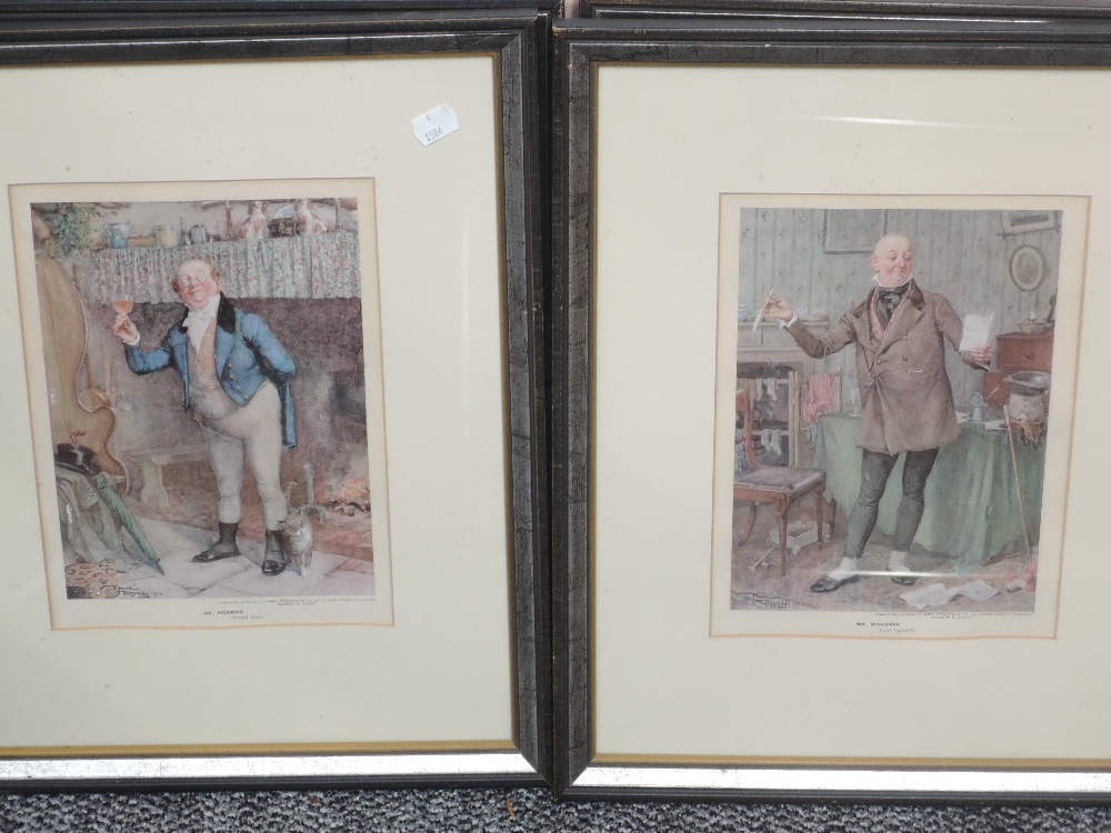 A set of four prints, after Reynolds, Dickensian characters, for Buchanan whisky, each 28 x 20cm, - Image 2 of 2
