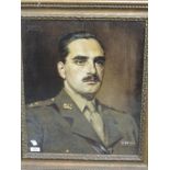 An oil painting, Wilfred Higgins, portrait study, Charles Nickel, signed and dated 1950, 50 x