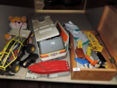 A mixed lot of retro toys including micro machines etc.