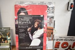 A selection of music concert posters including Dionne Warwick, Vanessa Mae and Sophie Ellis Bextor