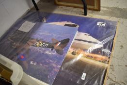 A selection of aviation and aeroplane prints and posters