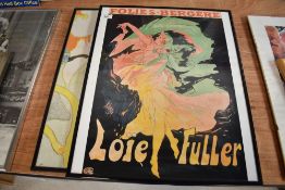 Two reproduction French theatre or concert posters