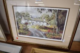 A selection of prints including signed and limited run Judy Boyes Skelwith Fold