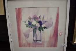 An impressionist still life print.