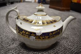 Two early 19th century Chamberlain Worcester tea sets circa 1810 comprising of 2 tea pots, cream ju