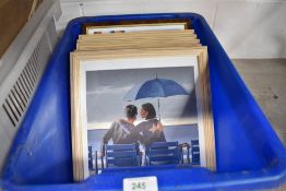 A selection of framed prints after Jack Vettriano