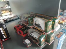 A selection of Corgi (china) Eddie Stobart diecasts including ERF Curtainside Trailer 59502, Volvo