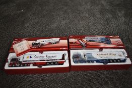 Two Corgi limited edition 1:50 scale Hauliers of Renown diecasts, Mercedes Actros Fridge Southbar