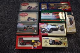 Nine Corgi Limited Edition diecasts, Vintage Glory CC20209, 80010 & 80004, Road Transport Heritage