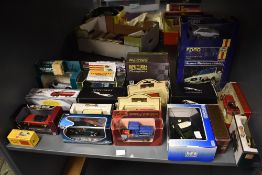 A selection of modern and reproduction diecasts including Corgi Haynes Ford Escord XR3, Universal