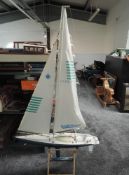 A semi scale North Wind 36-600 radio controlled model Sail Boat/ Racing Yacht, length 90cm, height