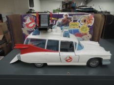 A 1980's Kenner Ghostbusters Fire Station Headquarters having ghost pursuit fire pole, ghost