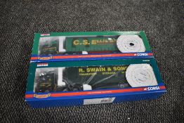 Two Corgi limited edition 1:50 scale diecasts, Scania R Series High Roof, C S Ellis CC13703