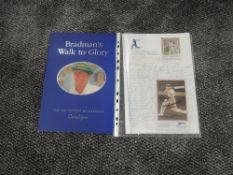 A Limited Edition Masterpiece Catalogue, Bradman's Walk To Glory bearing signature to print, with