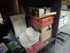 A selection of original Sindy accessories, Pedigree Dining Table and Chairs, boxed 44527, Bed and