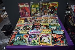 A collection of 1970's and later DC and similar Comic Horror Magazines to include Devilina No1,