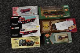 Seven Corgi Limited Edition diecasts, John Smiths 09801 mirrors and cert present, Spiers of Melksham