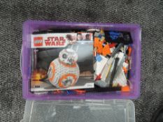 A box containing Lego Star Wars BB-8 Set 75187 with the instruction booklet present, vendor made