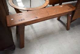 A Victorian form or bench, of nice proportions, length approx. 122cm