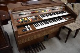 A vintage Yamaha electric organ