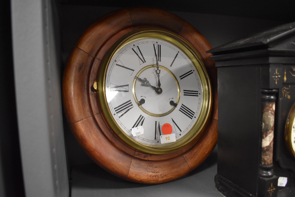 A reproduction 31 day wall clock