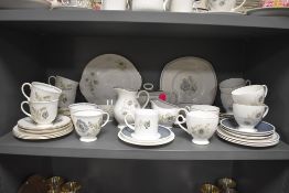 Two part tea services including Royal Grafton and Susie Cooper Glen Mist