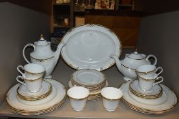 A good quantity of royal Doulton Dumont including tea and coffee pots, plates, cups and saucers