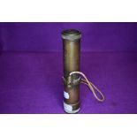 An early 20th century brass cased torch by The Wardson co Mark 2