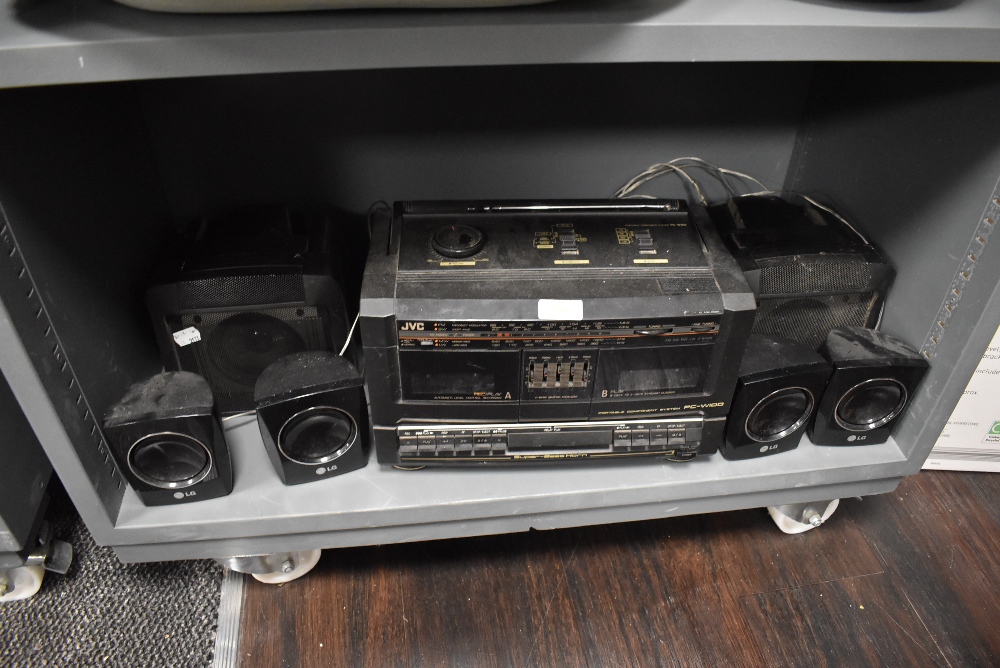 A selection of Hi FI equipment including JVC PC- W100 system