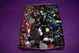 A mixed box of costume jewellery