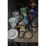 An assortment of ceramics, including Coalport with hand painted detail,AF.