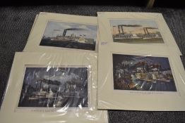 A selection of Mississippi related steam boat prints
