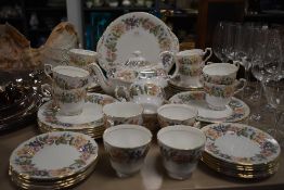 A part diner service by Paragon in the 'Country lane' design, tea pot , cups and saucers and more.