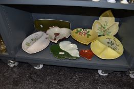 A selection of ceramic bowls and serving dishes by Carlton Ware