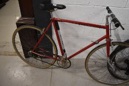 A part vintage bike , comprising Reynolds 531 frame (possibly 1950s) and Svetto gears, later seat