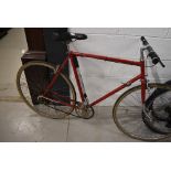 A part vintage bike , comprising Reynolds 531 frame (possibly 1950s) and Svetto gears, later seat