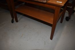 A vintage teak coffee table of small proportions, approx. 64 x 43cm