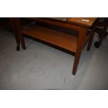 A vintage teak coffee table of small proportions, approx. 64 x 43cm