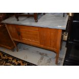A Victorian and later marble topped washstand