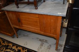 A Victorian and later marble topped washstand