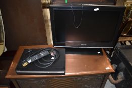 A Sony television and DVD player