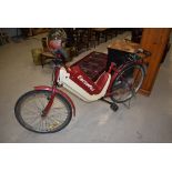 A vintage electric bike/moped, Electro ped, believed to be one of the first electric bikes made,